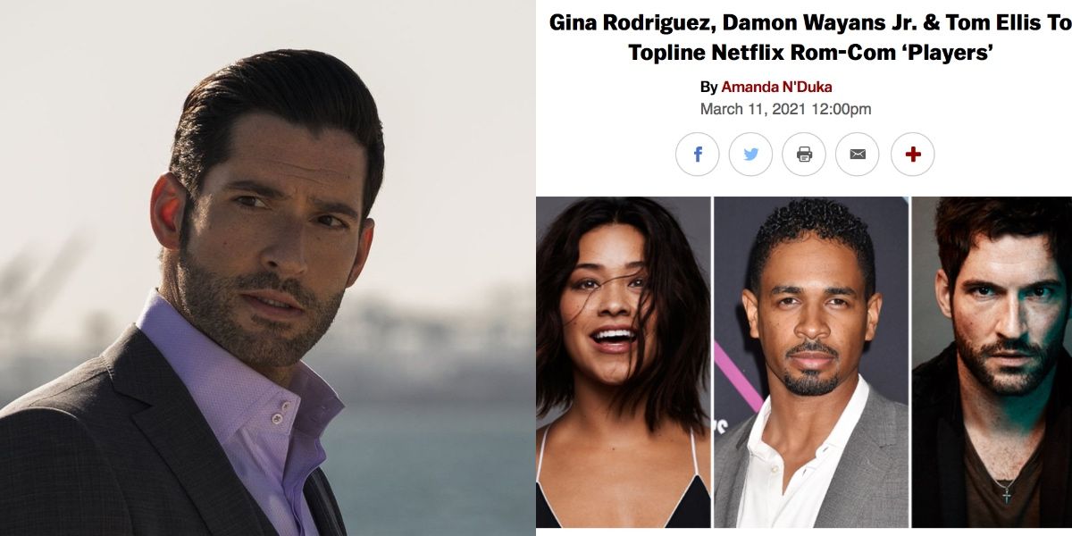 Ellis as Lucifer in Lucifer and Deadline news of Ellis's new movie