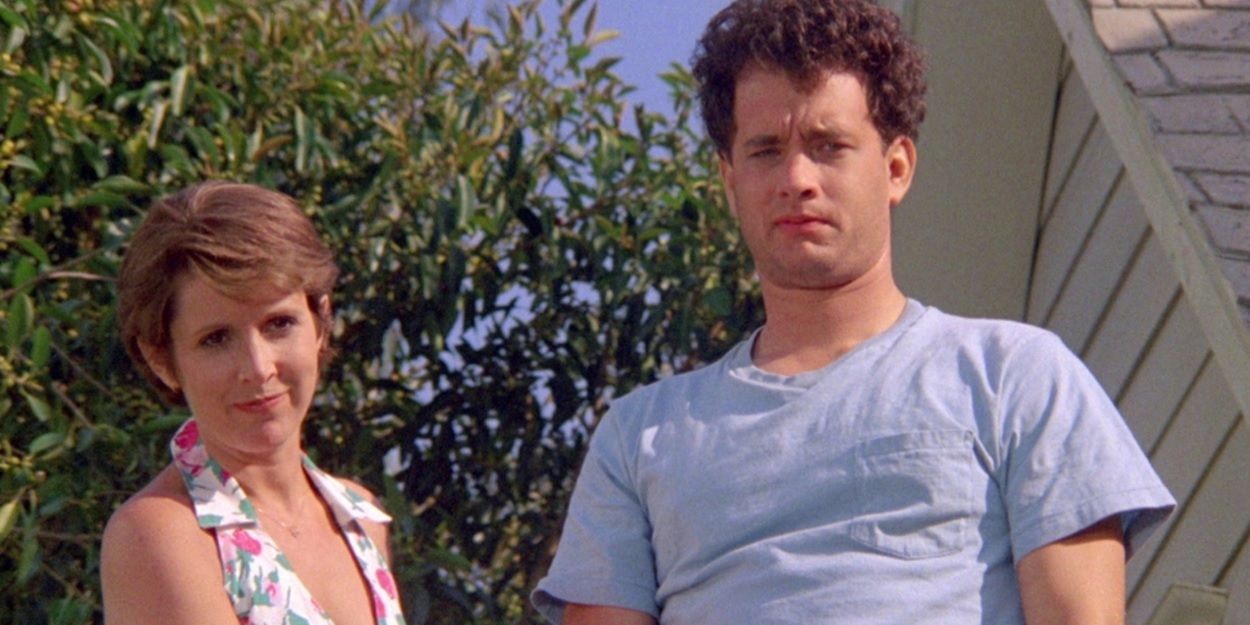 Tom Hanks and Carrie Fisher in The Burbs
