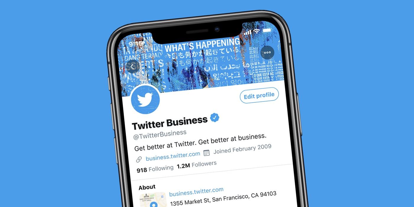 Twitter business profiles
