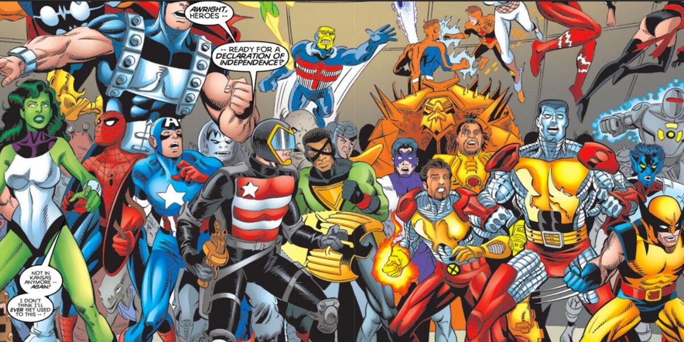 US Agent Avengers X-Men Team Up Marvel Comics