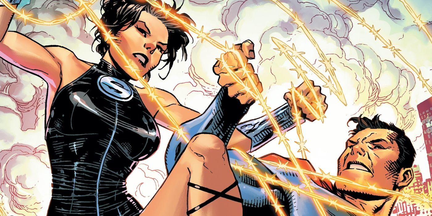 Superwoman battling Superman in the comics.