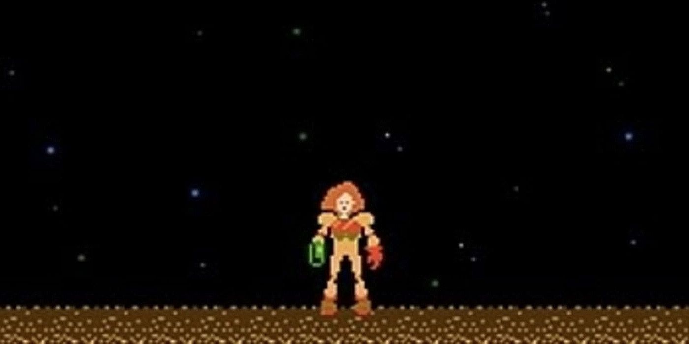 Samus Aran is revealed to be a woman in the NES Metroid game