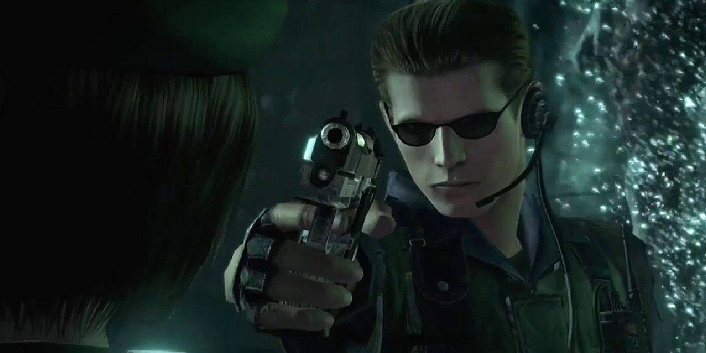Albert Wesker betrays the S.T.A.R.S. team in Resident Evil
