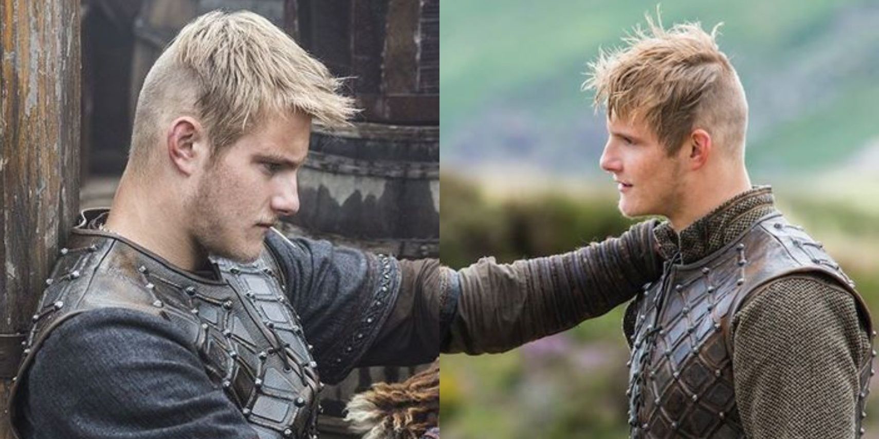 Bjorn Lothbrok (Alexander Ludwig) with a buzzed haircut on &quot;Vikings.&quot;