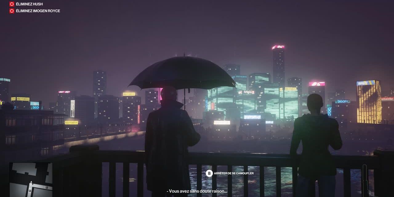 What A Glorious Feeling - Agent 47 With Umbrella Looking Out At Chongqing