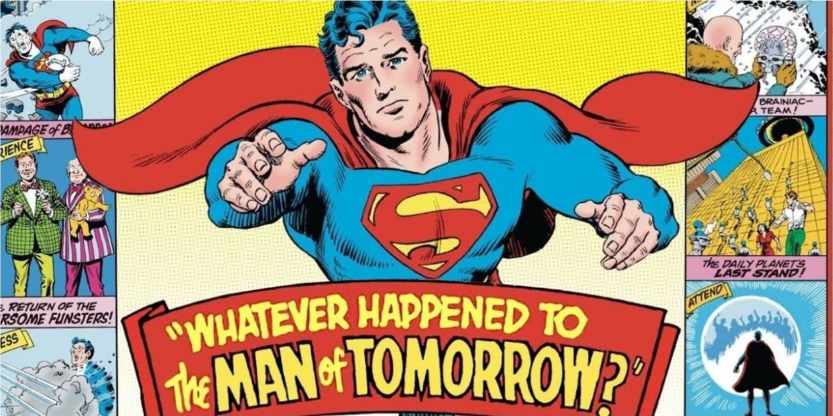 Title page for Whatever happened to the man of tomorrow