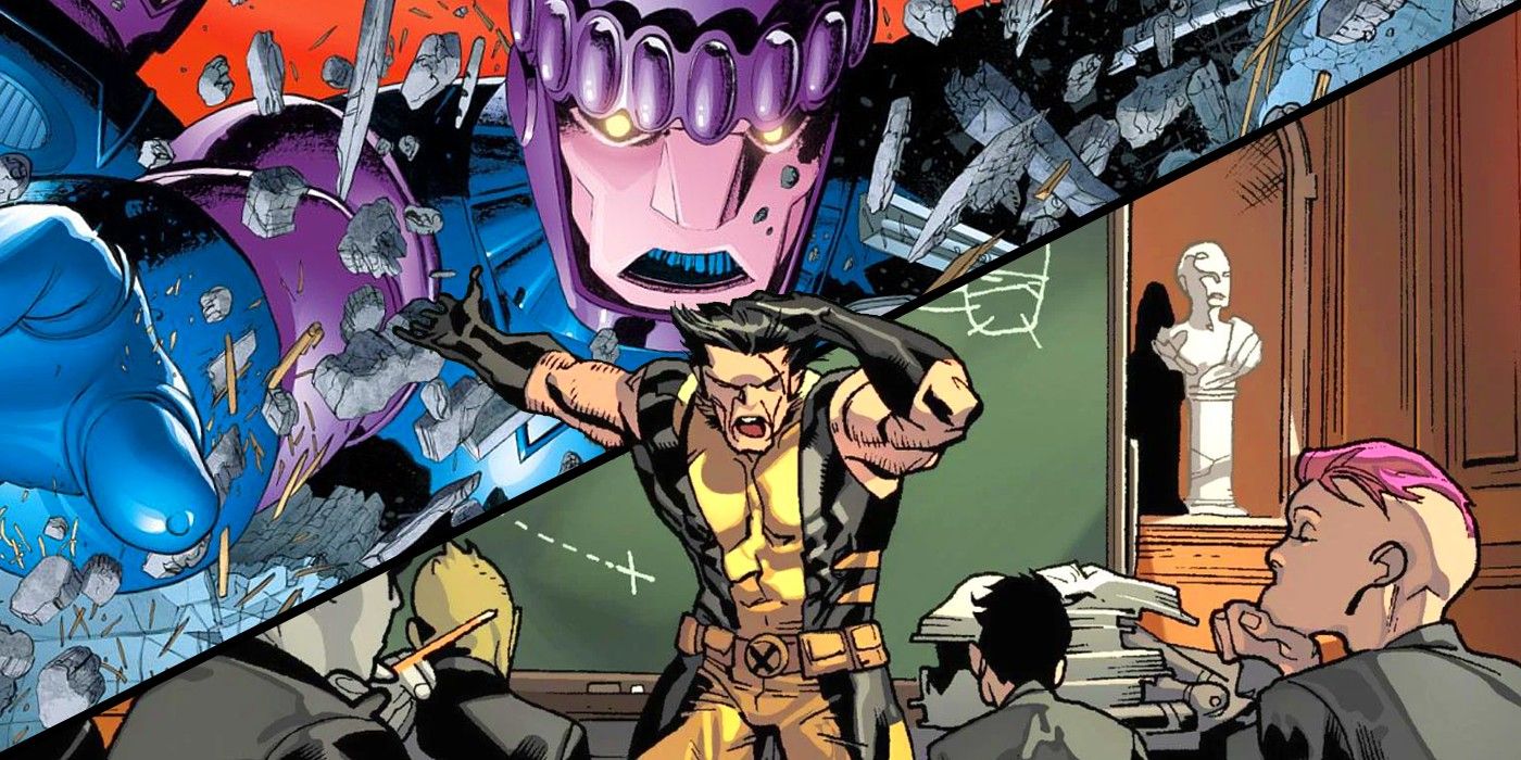 X-Men School Wolverine Sentinels