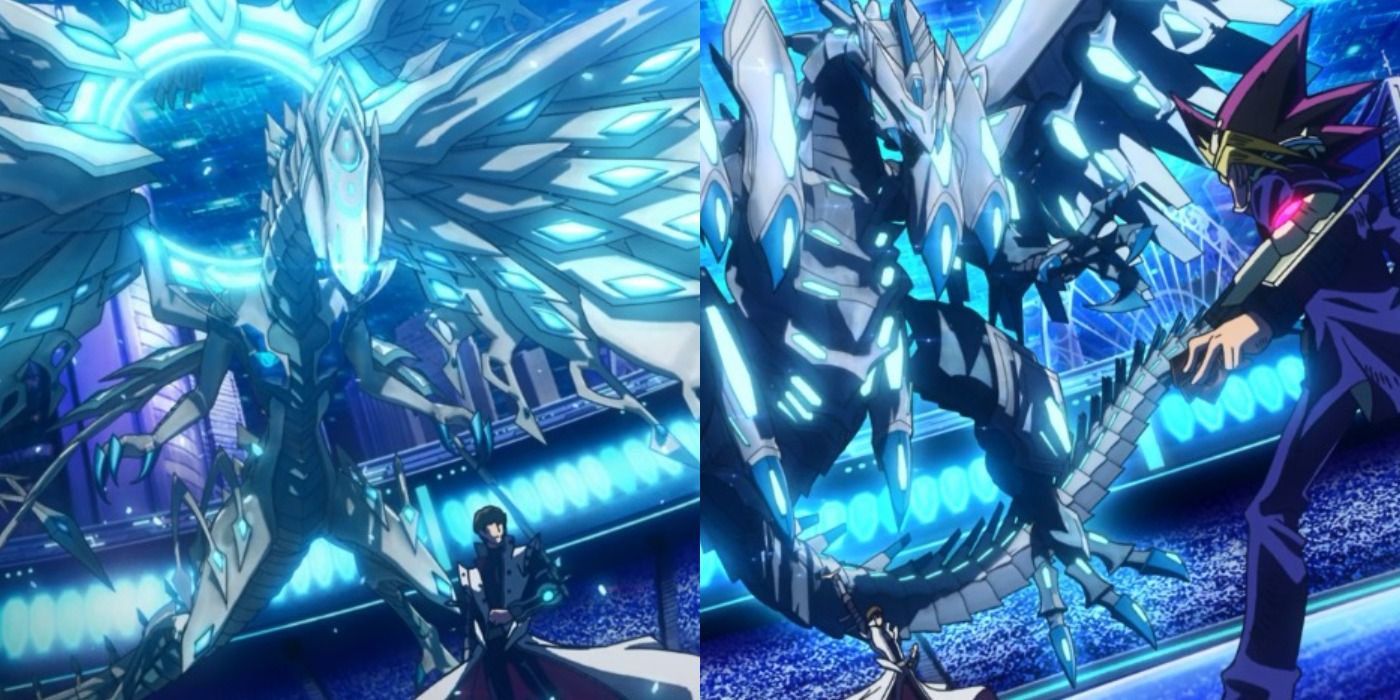 Yu-Gi-Oh! Deep-Eyes White Dragon and Blue-Eyes Chaos MAX Dragon
