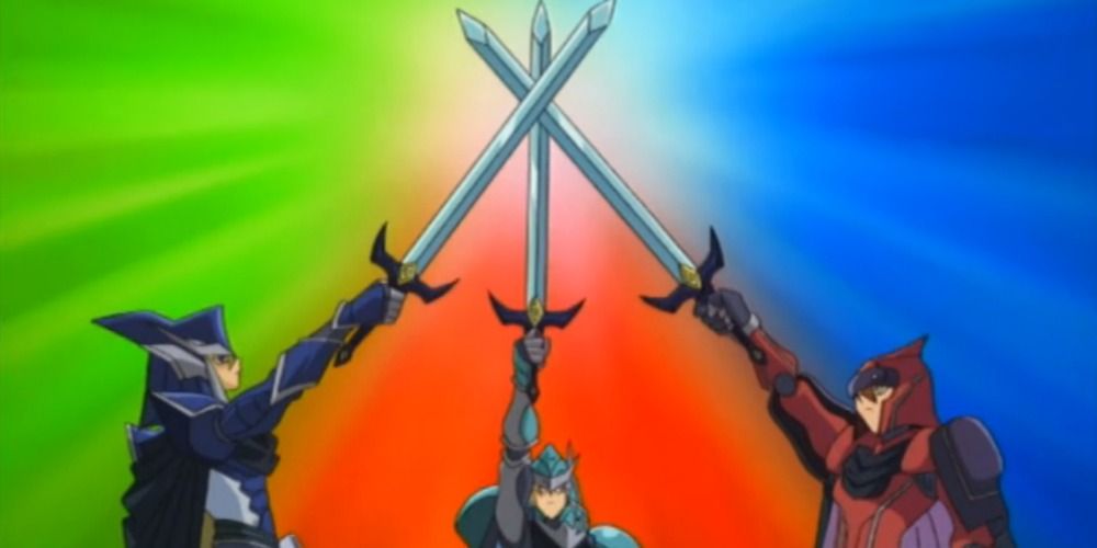 Yu-Gi-Oh!'s Legendary Knights teaming up.