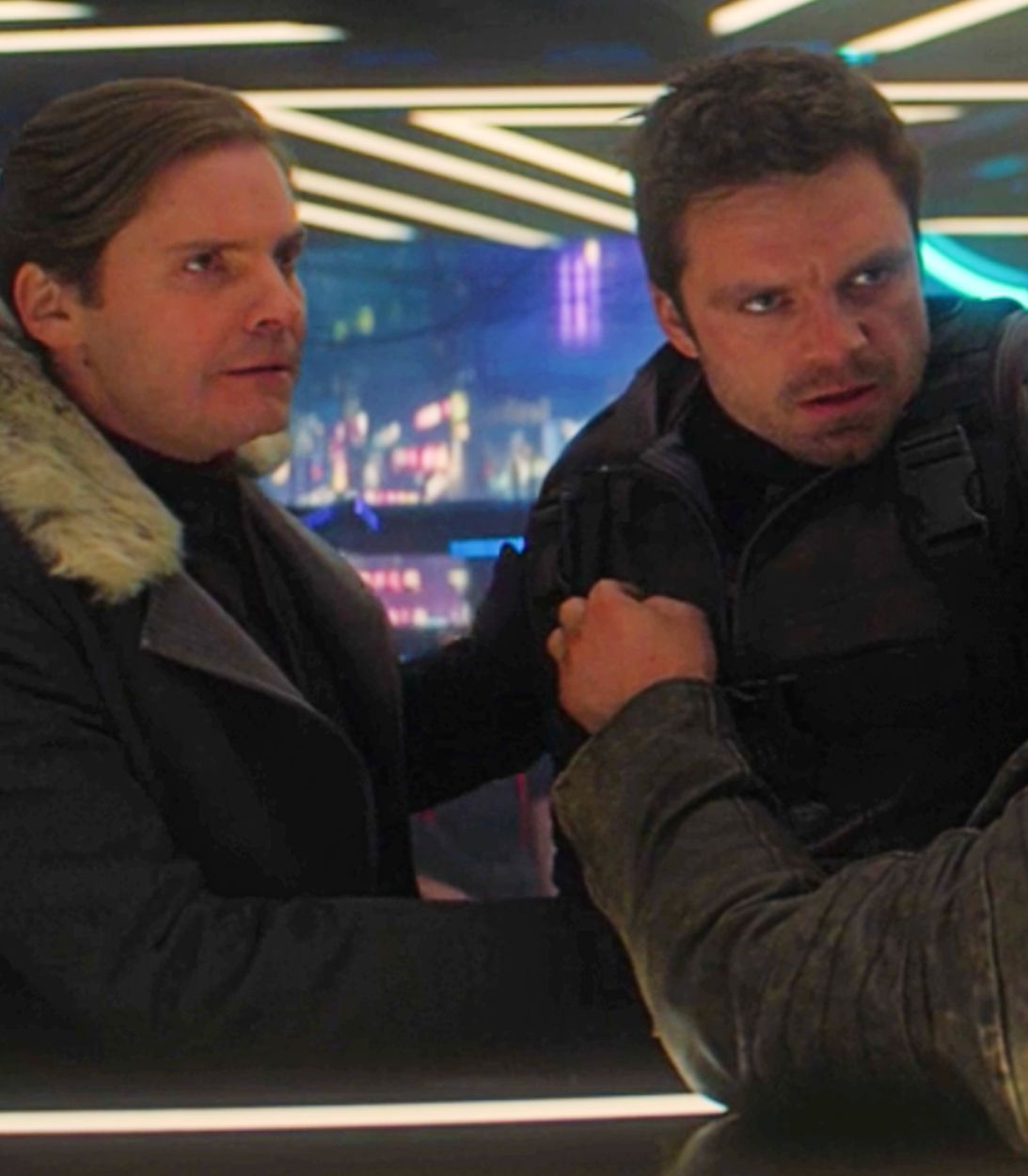Zemo and Bucky in Falcon and Winter Soldier Vertical