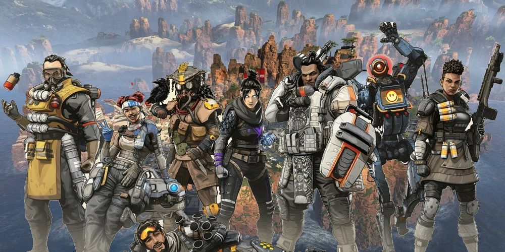 Cast of characters from Apex Legends