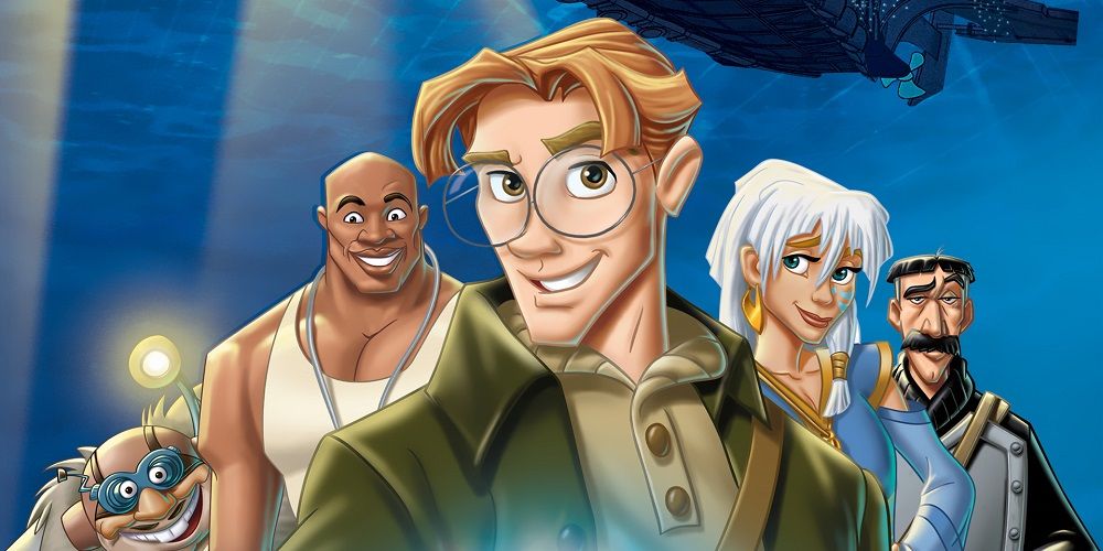 Milo Thatch e sua equipe em Atlantis: The Lost Empire