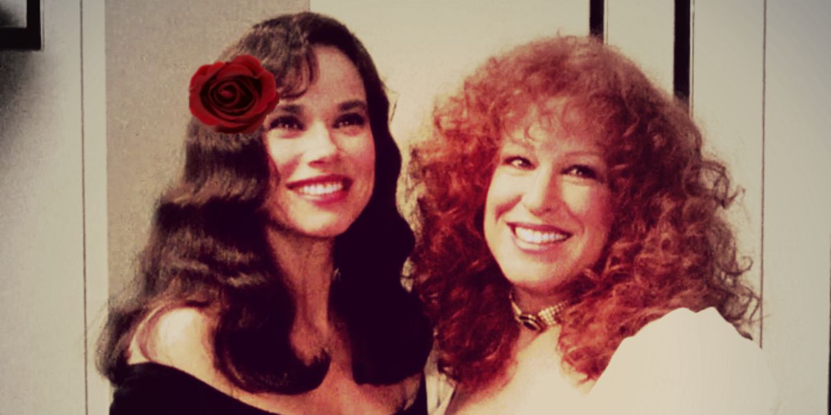 Hillary (Barbara Hershey) laughing with her best friend CC (Bette Midler) in Beaches