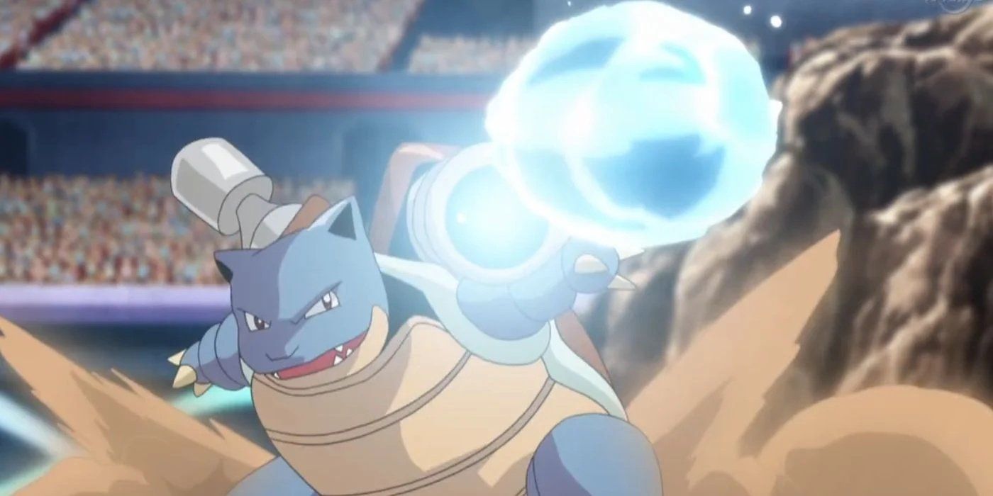 Blastoise uses Hydro Cannon in the Pokémon animated series.