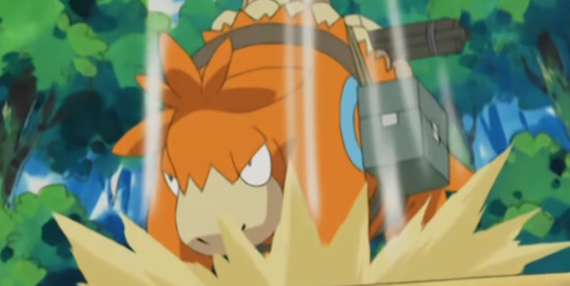 Camerupt from the Pokémon anime series