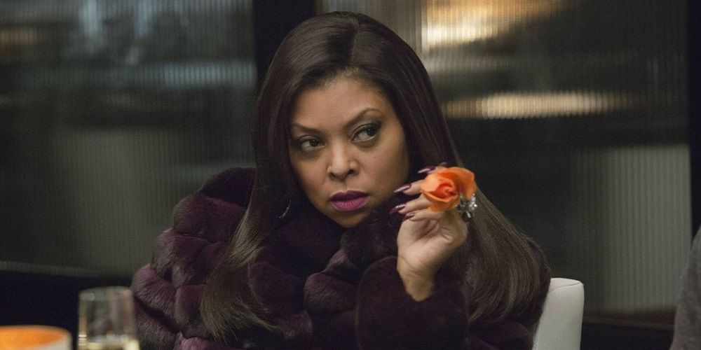 Cookie looking to the side with a glaring expression in Empire