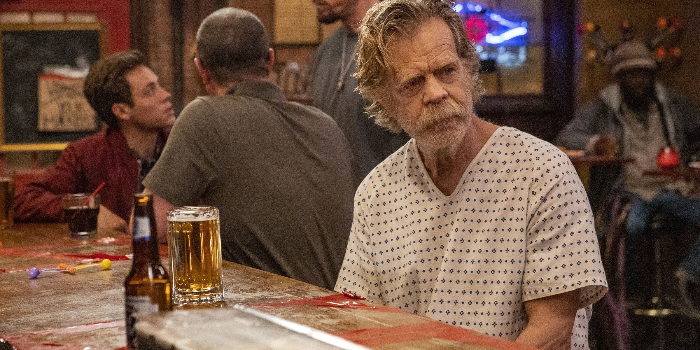 Frank at the bar when he is about to pass away