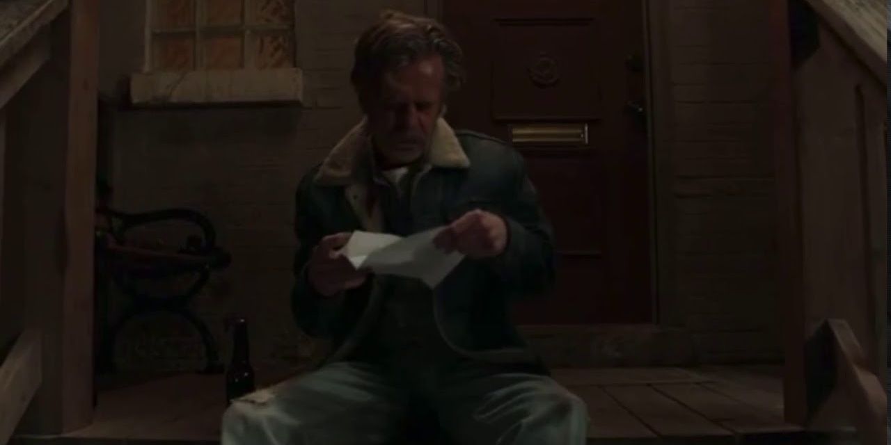 Frank from Shameless struggling with dementia in the series