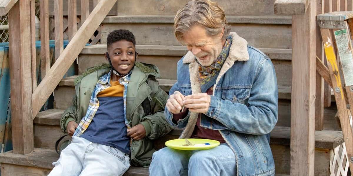 Frank and Liam sitting together in Shameless