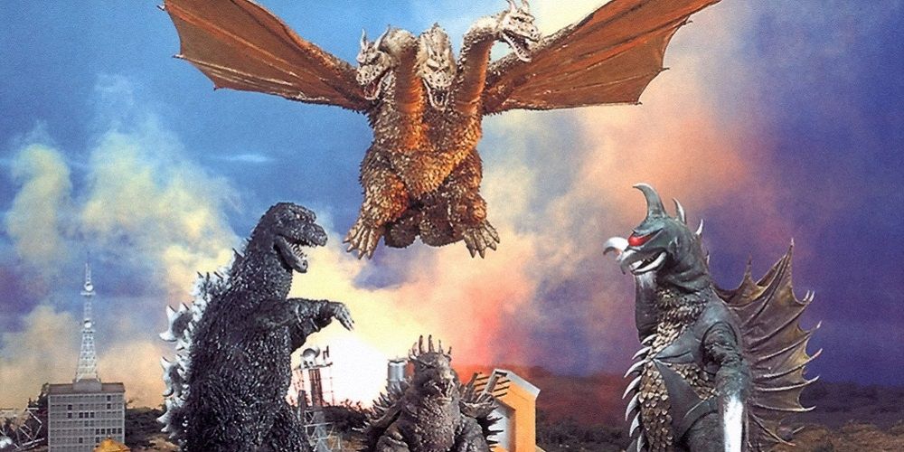 Gigan fights Godzilla in Godzilla vs. Gigan