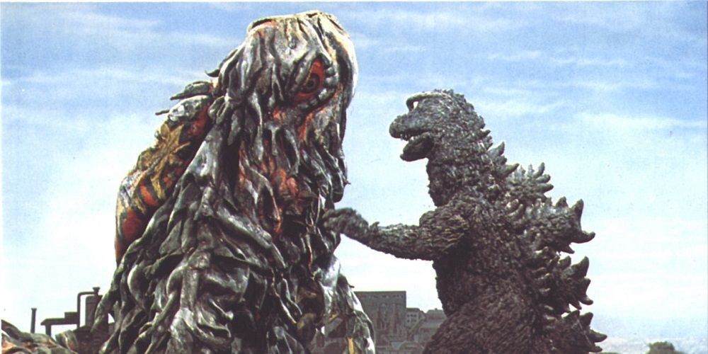 Hedorah fights Godzilla in Godzilla vs. Hedorah