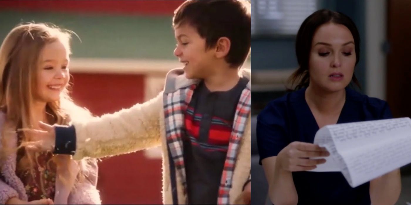 Alex and Izzie&rsquo;s twins, and Jo reading the letter Alex sent her.