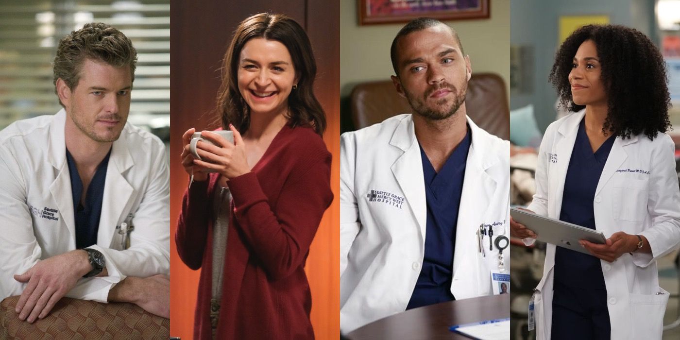 Mark, Amelia, Jackson, and Maggie from Grey's Anatomy.