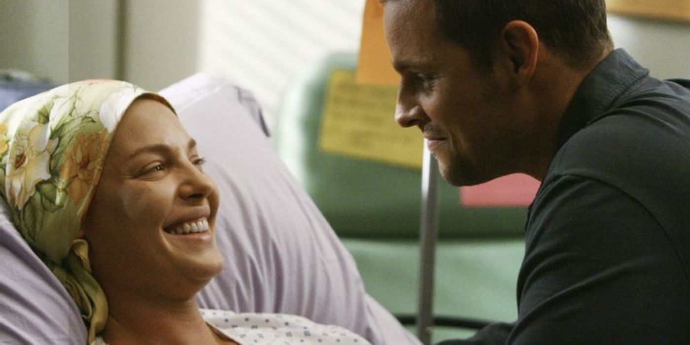 Izzie e Alex após sua cirurgia em Grey's Anatomy