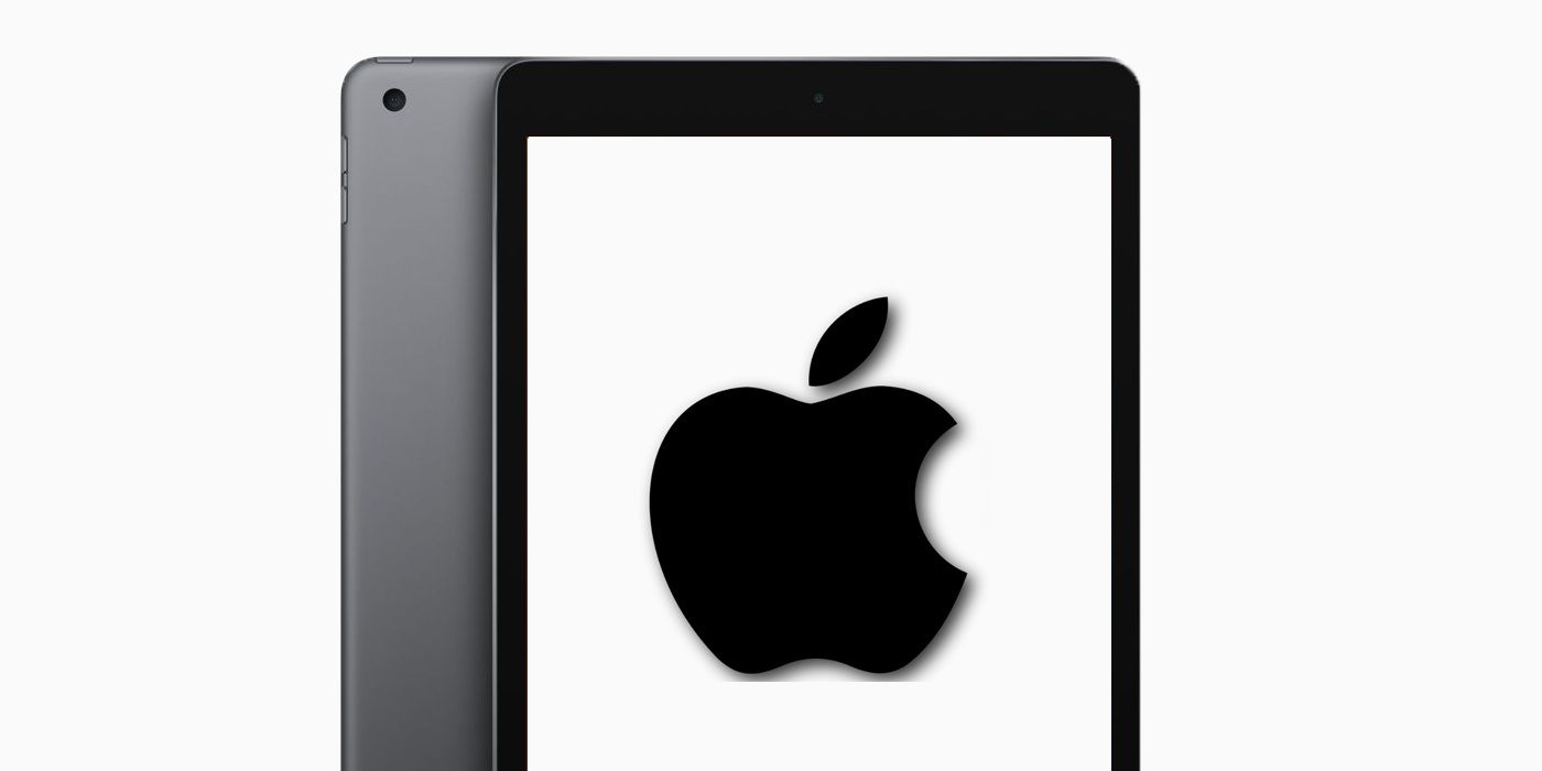 ipad with apple logo