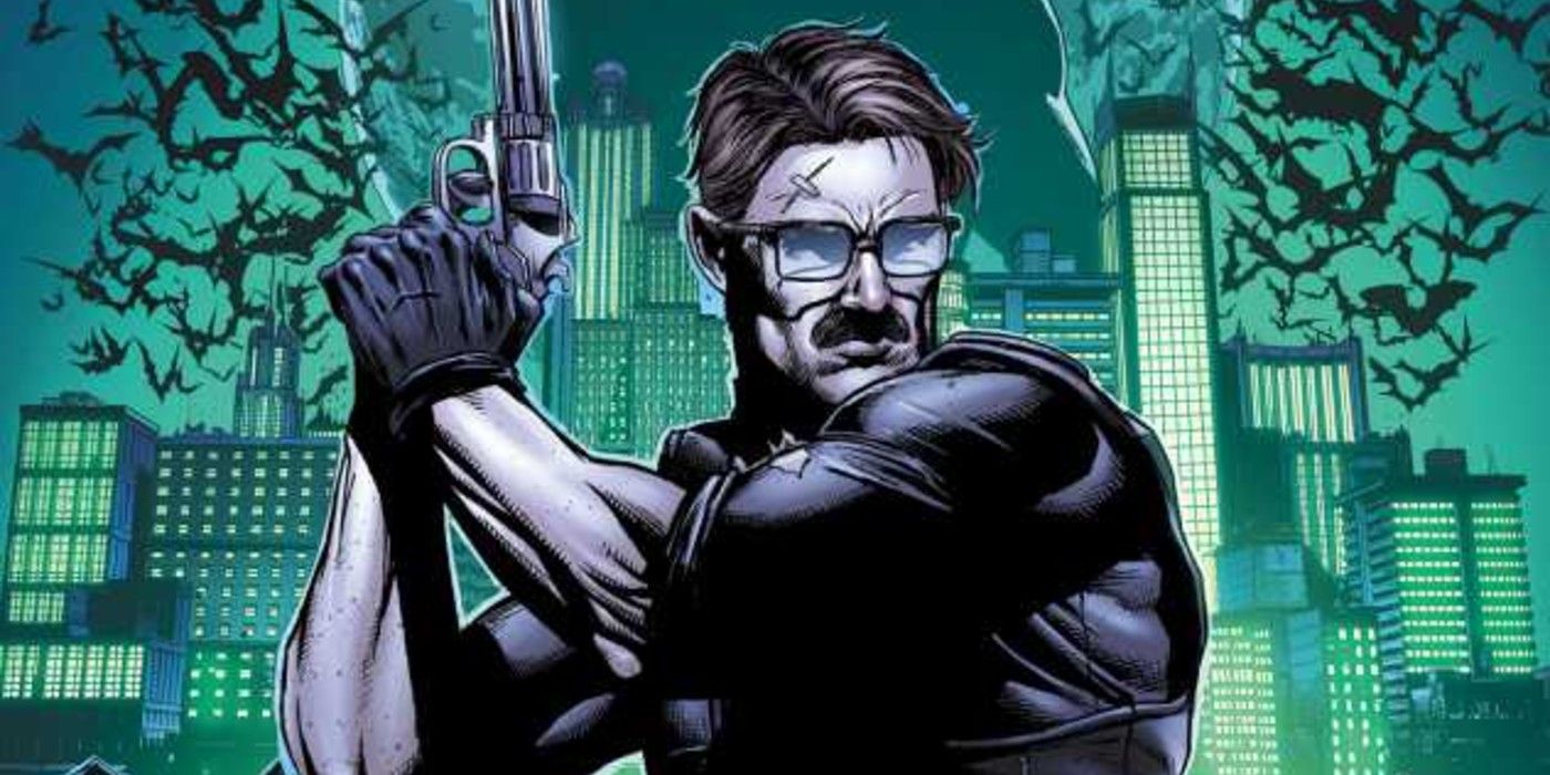 James Gordon holds a gun in Batman