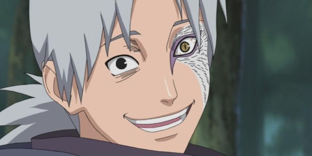 Kabuto smiles in Naruto