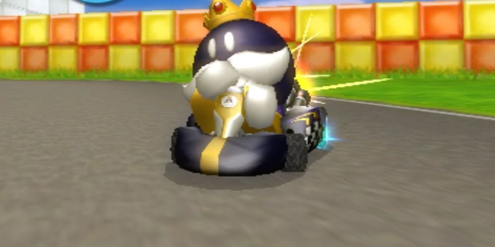 King Bob-omb mod driving in Mario Kart 