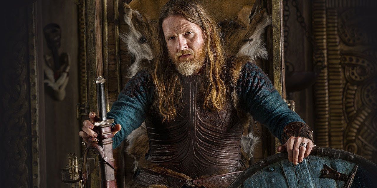 King Horik on the throne with the sword of the kings before betraying Ragnar