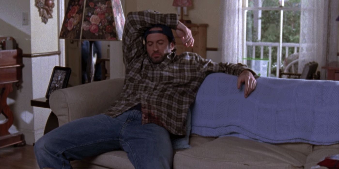 luke goes to lorelais house when hes drunk on gilmore girls