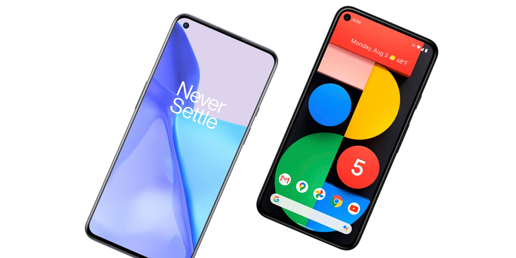 Renders of the OnePlus 9 and Google Pixel 5