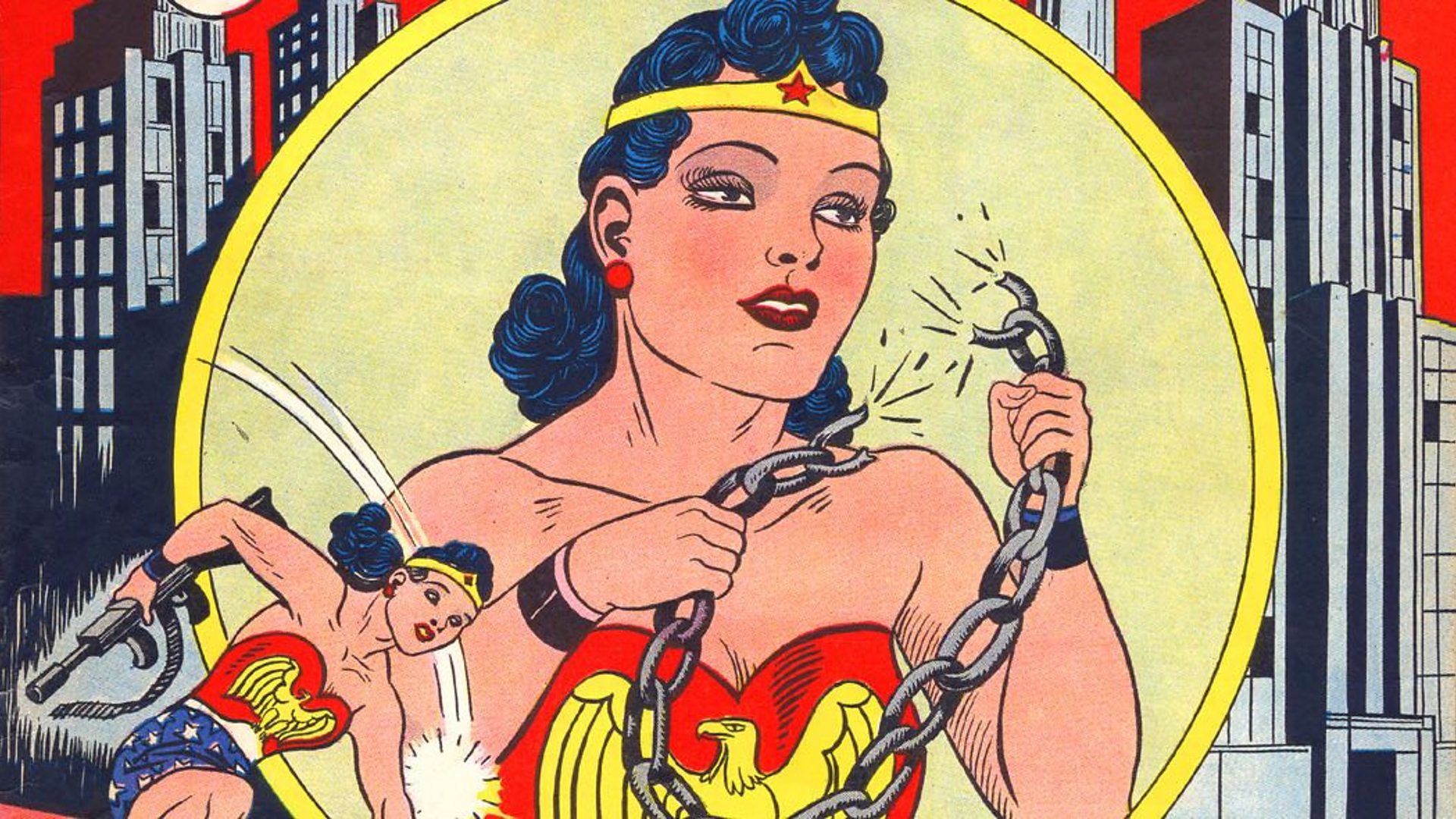 Wonder Woman in chains