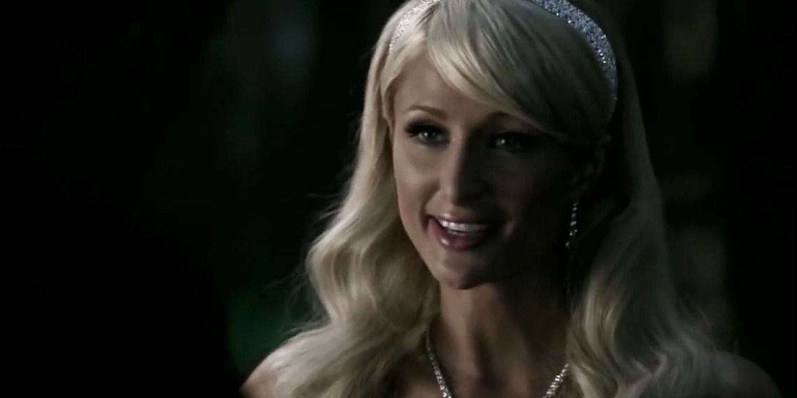 Paris Hilton smiling in the &quot;Fallen Idols&quot; episode of Supernatural