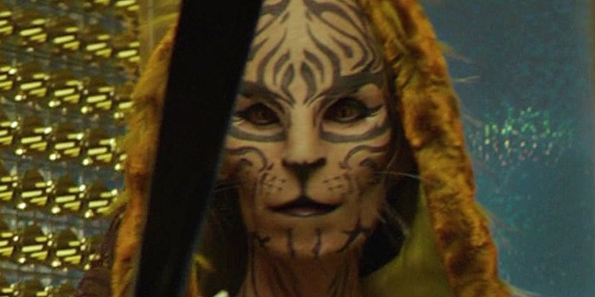 Tigris from The Hunger Games Mockingjay tiger outfit