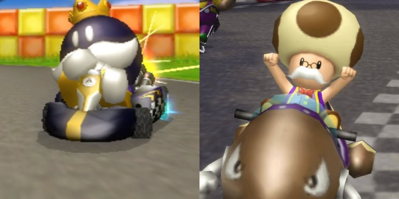King Bob-omb and Toadsworth mods in Mario Kart