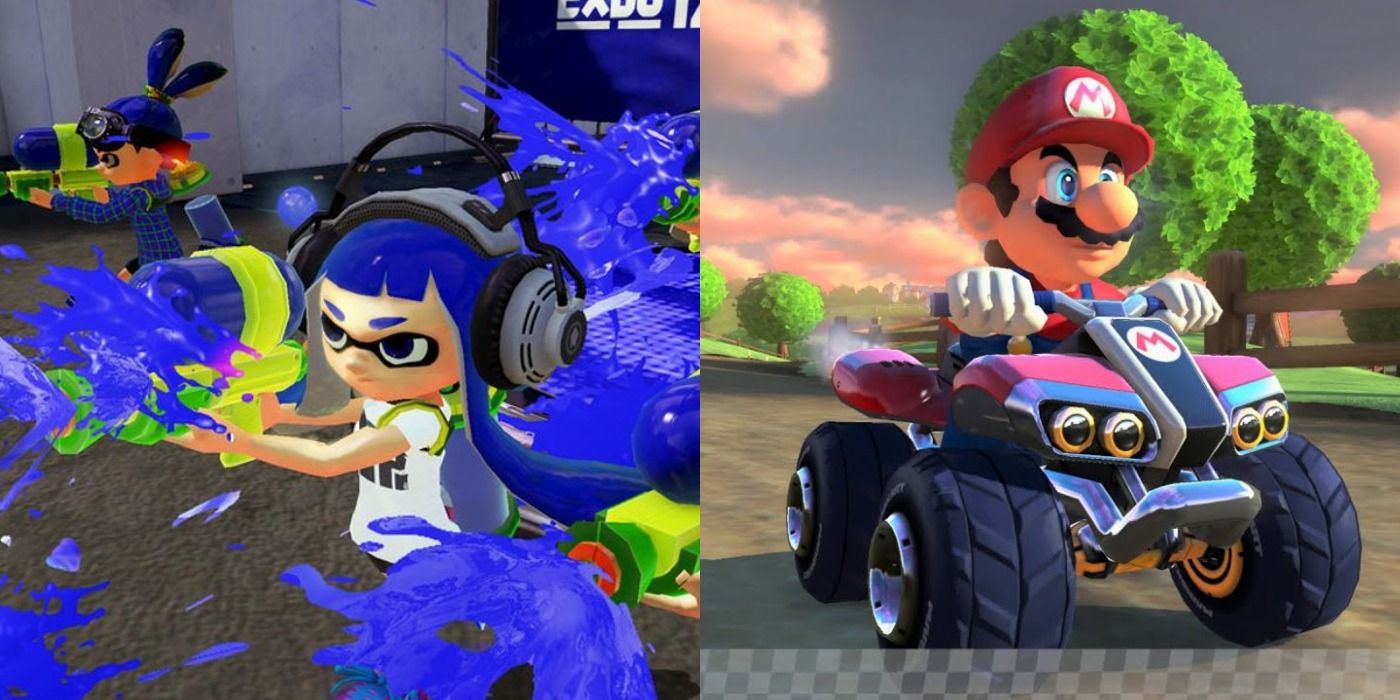 Splatoon and Mario Kart on the Nintendo Wii U