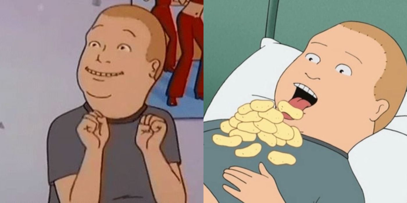 Side by side images of Bobby Hill