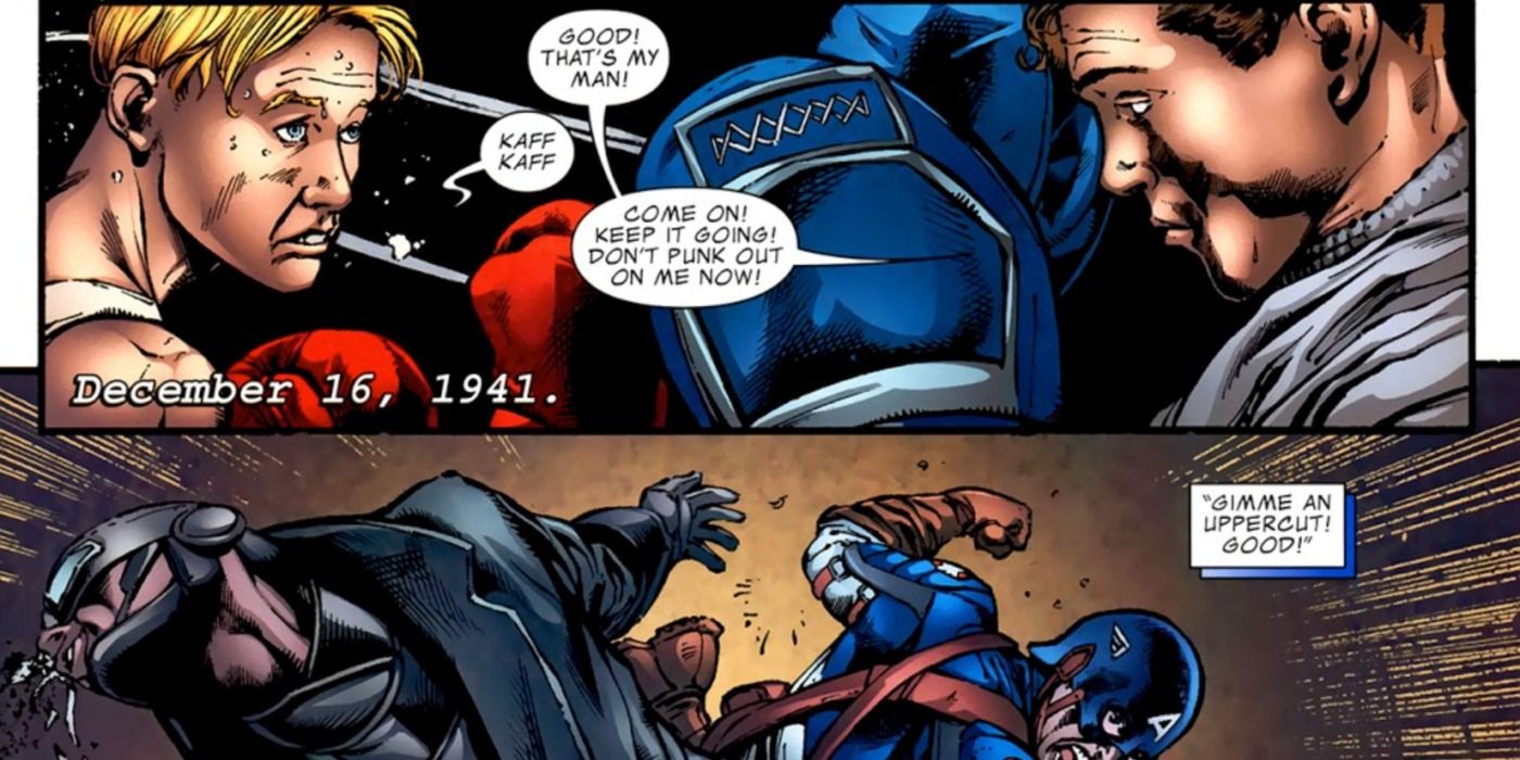 Captain America The First Vengence, Bucky teaching Steve how to fight