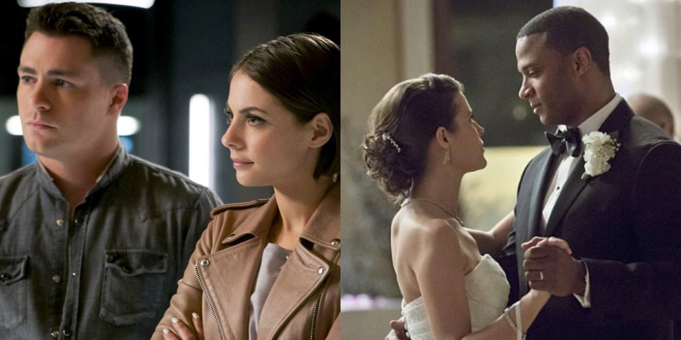 Roy & Thea together and John and Layla Wedding, Arrow