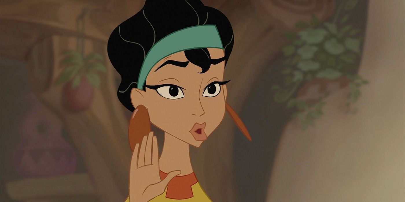 Chicha holding up her hand in The Emperor's New Groove