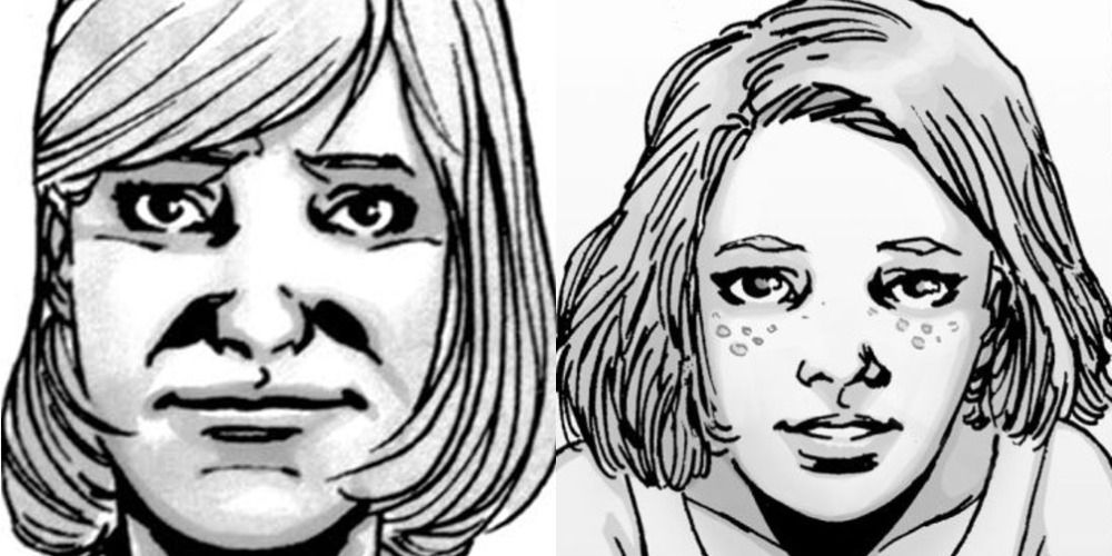 carol and sophia smiling side by side in comic panels