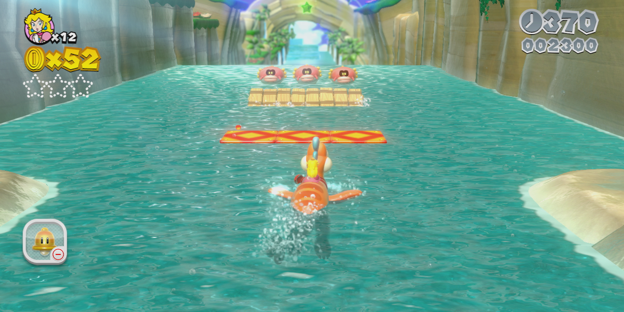 Plessie's Plunging Falls from Super Mario 3D World 
