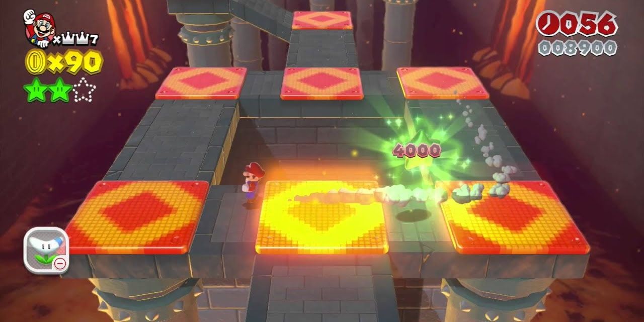 Red-Hot Run in Super Mario 3D World 