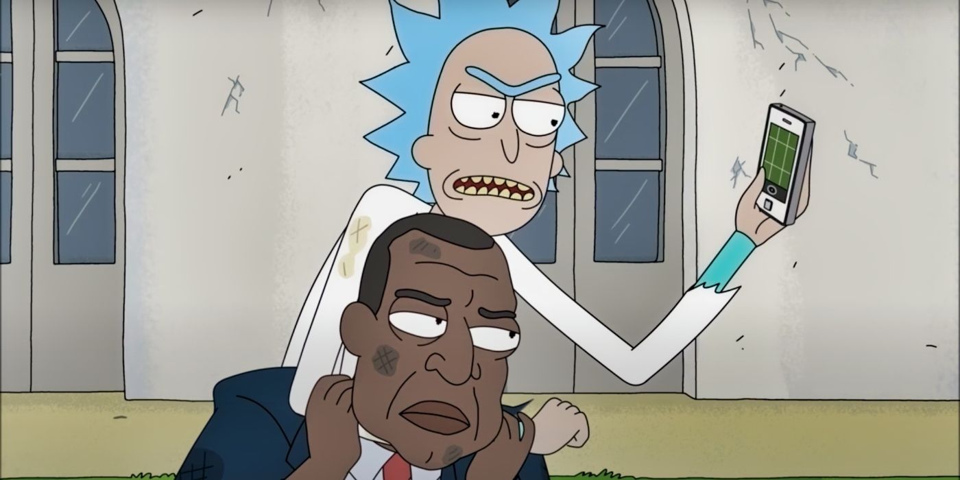 rick and morty season 3 episode 10 president fight they live
