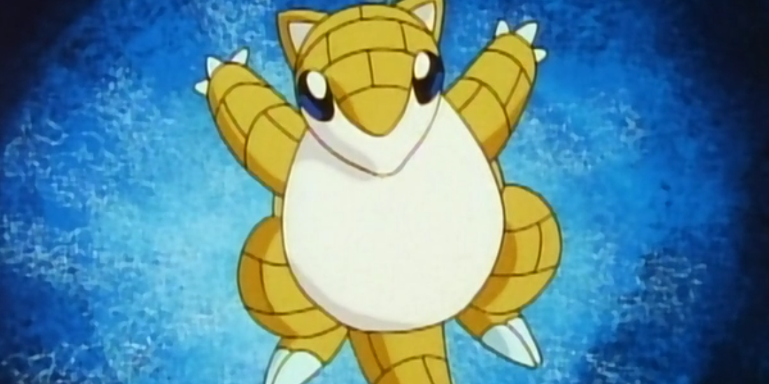 Sandshrew from the Pokémon anime series 