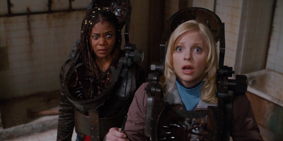 Brenda and Cindy with torture contraptions in Scary Movie 4